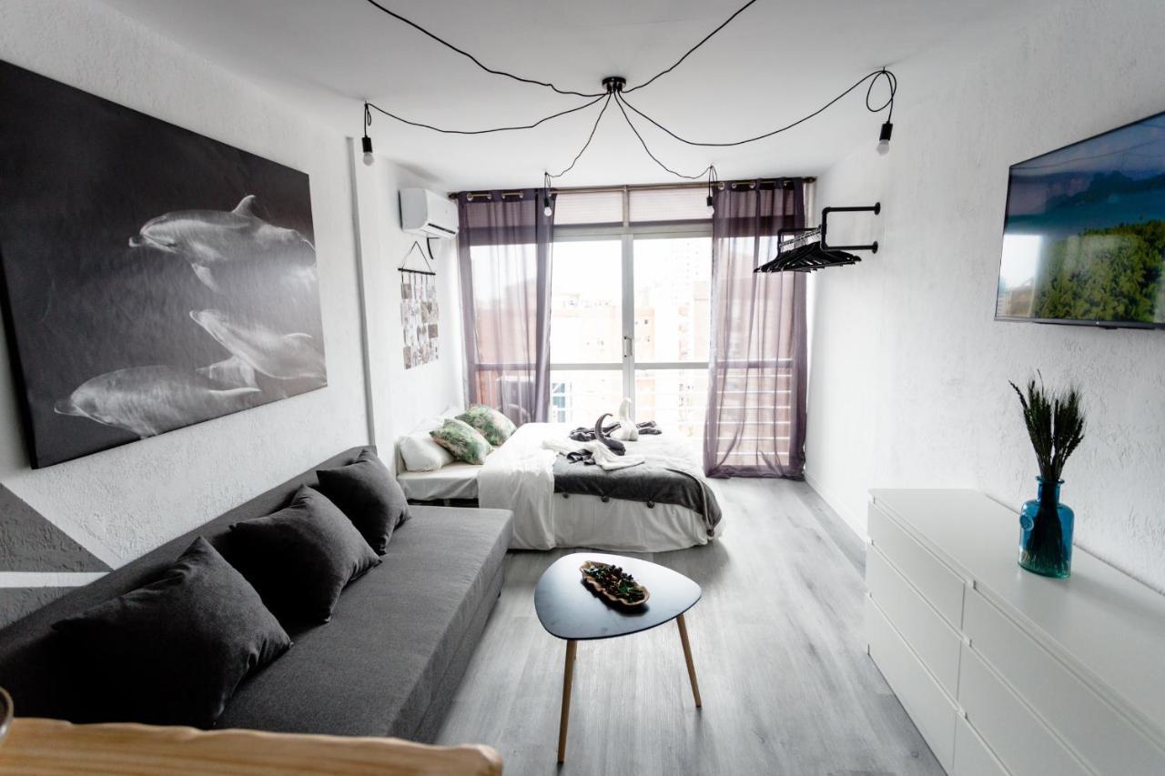 Modern Studio With See And City View Benidorm Buitenkant foto