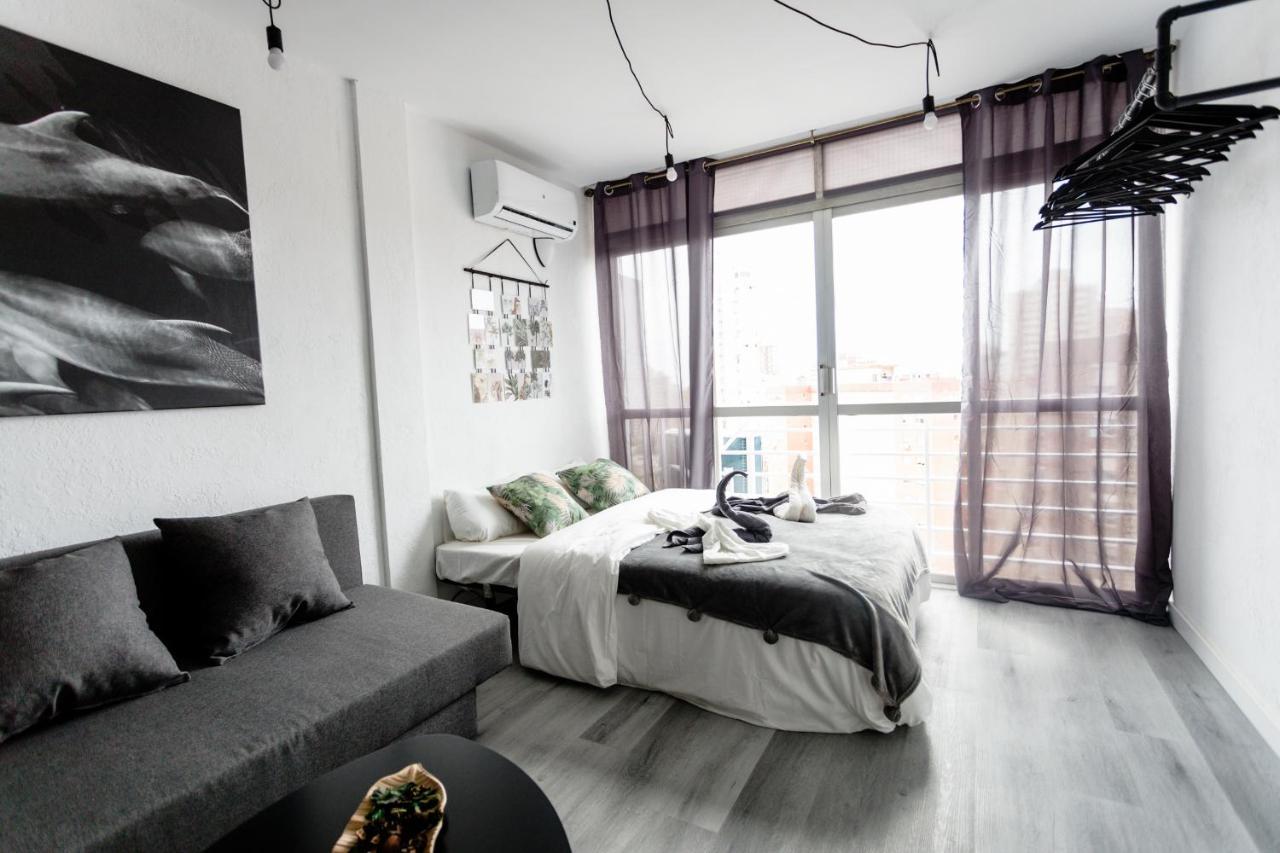 Modern Studio With See And City View Benidorm Buitenkant foto